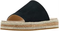 Clarks mujer sandalias clarks botanic iris mujer ante negro BPDZ2080 ante negro