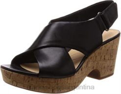 Clarks mujer sandalias con tira al tobillo negras 261413944 para mujer clarks BPDZ202692