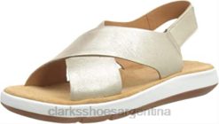 Clarks mujer sandalias cruzadas jemsa para mujer champagne lea clarks BPDZ202892 champaña