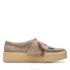 Clarks mujer Taza clarks combi wallabee gris BPDZ203065 combinado gris