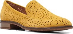 Clarks mujer trish calle zapatos sin cordones para mujer 9 c/d us yel low clarks BPDZ201436