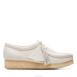 Clarks mujer wallabee clarks cuero blanco BPDZ203349 cuero blanco