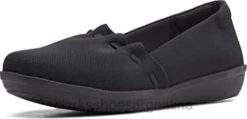 Clarks mujer Zapatilla Ayla Shine Mujer Clarks Negro Textil BPDZ20551 textil negro