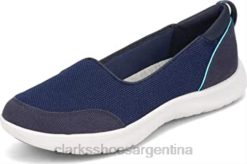 Clarks mujer Zapatilla clarks adella blush de tela azul marino para mujer BPDZ20667 textil azul marino