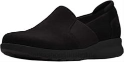 Clarks mujer Zapatilla clarks un adorn step de cuero negro para mujer BPDZ20224 cuero negro