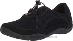 Clarks mujer zapatilla haley rhea mujer ante negro clarks BPDZ20694 ante negro