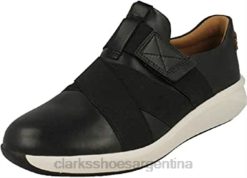 Clarks mujer Zapatillas bajas de mujer un rio de piel negra clarks BPDZ20220 cuero negro