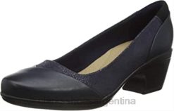 Clarks mujer zapato de vestir uniforme emily alexa para mujer azul marino combi clarks BPDZ20518