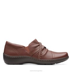 Clarks mujer zapato trenzado cora cuero tostado oscuro clarks cuero tostado oscuro BPDZ206287 cuero bronceado oscuro