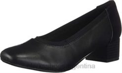 Clarks mujer Zapatos de tacón Clarkli Fame de cuero negro para mujer BPDZ202915 cuero negro