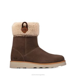 Clarks niños ante nogal clarks corona loop kid ante nogal BPDZ205752 gamuza nogal