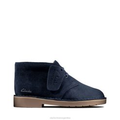 Clarks niños bota desert 2 niño ante marino clarks ante marino BPDZ205797 gamuza azul marino