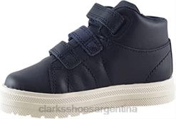 Clarks niños botas de cuero nova fun niño clarks oscuros BPDZ20142