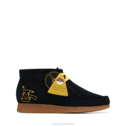 Clarks niños Clarks estampado negro wallabee mist estampado negro antiguo BPDZ205937 impresión negra