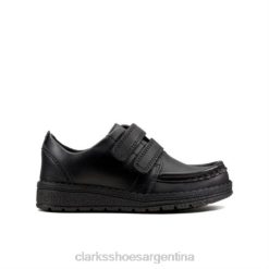 Clarks niños clarks mendip negro brillante inf g ajuste BPDZ204891 negro