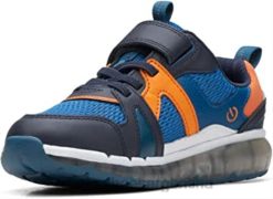 Clarks niños clarks spark flash ko azul combinación materiales niño zapatillas niño BPDZ20480