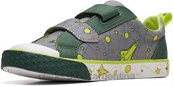 Clarks niños foxing lo kid textil lona gris clarks BPDZ202700