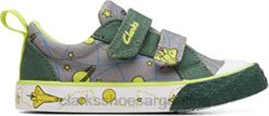 Clarks niños foxing lo niño textil lona rey clarks BPDZ20967