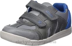 Clarks niños Zapatilla Rex Play K para niño gris azul clarks BPDZ201278 gris azul