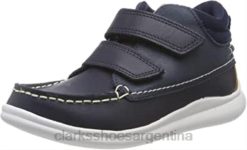 Clarks niños Zapatillas altas niño cloud air k piel azul marino piel marino niño clarks BPDZ201908 cuero azul marino cuero azul marino