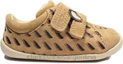 Clarks niños zapatos pre walker para niños de cuero de ante color tostado de disney bambi para niños pequeños clarks BPDZ202742