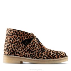Clarks unisexo bota desierto con estampado de leopardo po ny estampado de leopardo po ny clarks BPDZ206462 poni con estampado de leopardo