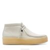Clarks unisexo Bota wallabee de nobuck blanco clarks de nobuck blanco BPDZ205348 nubuck blanco