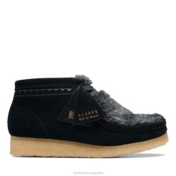 Clarks unisexo bota wallabee interés negro clarks interés negro BPDZ206069 interés negro