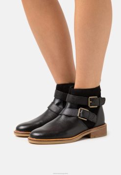Clarks unisexo botines clarks colonia con hebilla negros BPDZ207072 negro