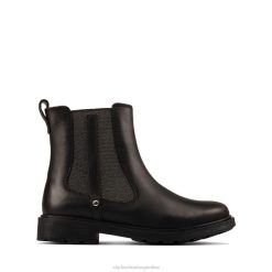 Clarks unisexo clarks astrol ortoddler cuero negro cuero negro BPDZ205786 cuero negro