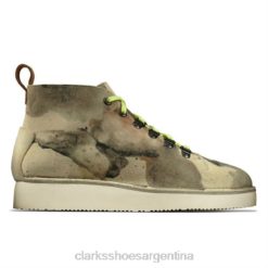 Clarks unisexo clarks camo nala blanco roto BPDZ204156 camuflaje blanco roto