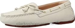 Clarks unisexo clarks cla c mocc boat 2 cuero blanco BPDZ2018