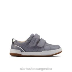 Clarks unisexo clarks de cuero azul claro fawn solo fst f fit BPDZ204704 cuero azul claro