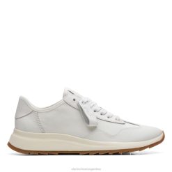 Clarks unisexo clarks de cuero blanco roto dash lite lo BPDZ206084 cuero blanco roto