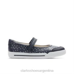 Clarks unisexo clarks emery halo inf g fit cuero azul marino BPDZ204723 cuero azul marino