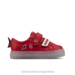 Clarks unisexo clarks flarescalelo fst g fit cuero rojo BPDZ204938 cuero rojo
