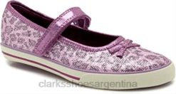 Clarks unisexo clarks glamit junior morados BPDZ202464 púrpura