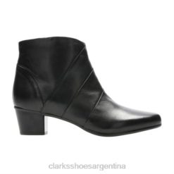 Clarks unisexo clarks leola cuero negro hielo BPDZ204254 cuero negro