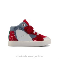 Clarks unisexo clarks lona roja city pop fst g fit BPDZ204796 lona roja