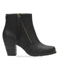 Clarks unisexo clarks macay holly cuero negro BPDZ204258 cuero negro