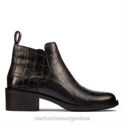 Clarks unisexo clarks memi zip cocodrilo negro BPDZ204117 cocodrilo negro