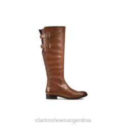Clarks unisexo clarks netley ride de cuero tostado BPDZ204228 cuero marrón