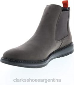 Clarks unisexo Clarks top de nobuk gris oscuro BPDZ20145 nubuck gris oscuro