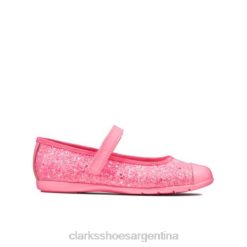 Clarks unisexo dance tap inf f fit clarks rosa sintético BPDZ204725 rosa sintético