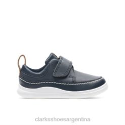 Clarks unisexo Escudo de cuero azul marino ember fst g fit clarks BPDZ204996 cuero azul marino