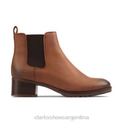 Clarks unisexo mila top clarks cuero tostado BPDZ204151 cuero marrón