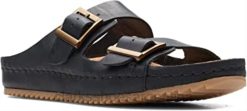 Clarks unisexo sandalias brookleigh sun de piel clarks negros BPDZ20446