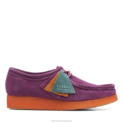 Clarks unisexo sde combi morado wallabee sde combi morado clarks BPDZ206060 combi sde morado
