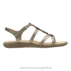 Clarks unisexo uraster daisy clarks peltre cuero BPDZ204287 cuero peltre