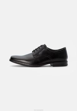 Clarks unisexo zapatos clarks howard walk negros con cordones BPDZ207139 negro